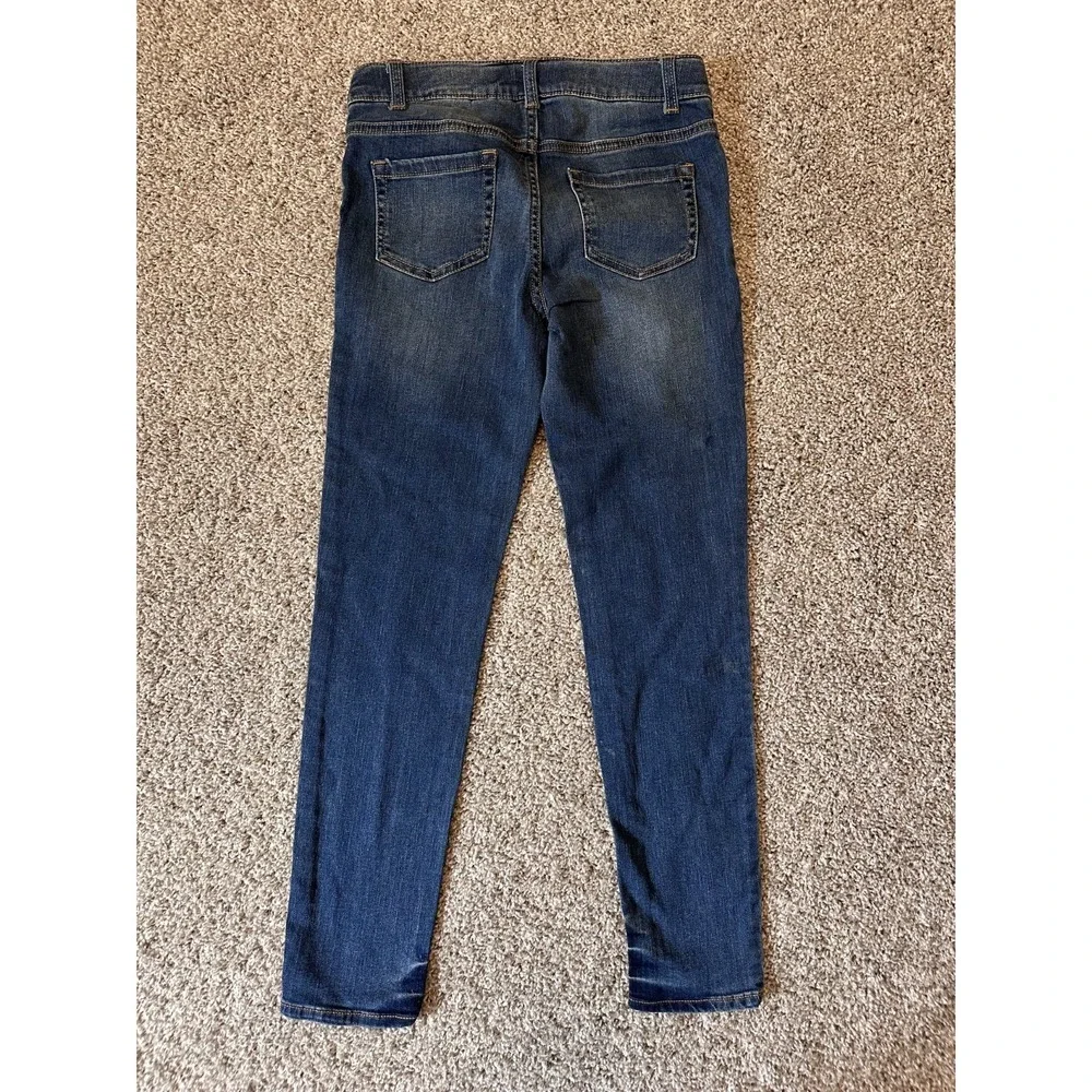 Cat & Jack Jegging Size 14 Blue Denim Distressed High Rise Skinny‎ Casual NWT